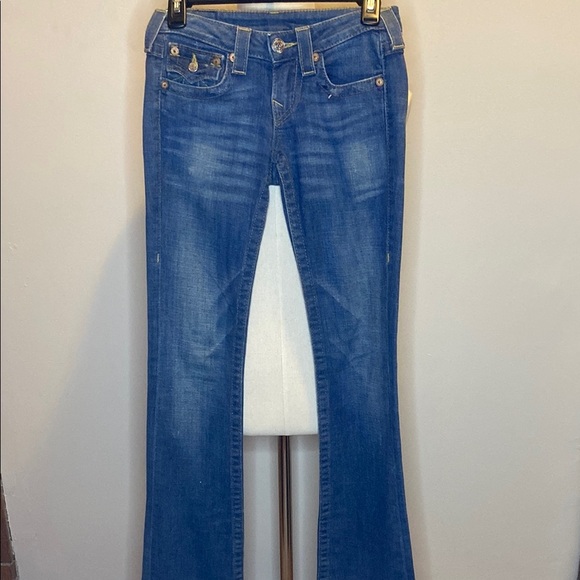 True Religion Denim - True Religion 'Hi-Rise Boot' Flare Jeans in Light Blue Denim (24W x 33L)